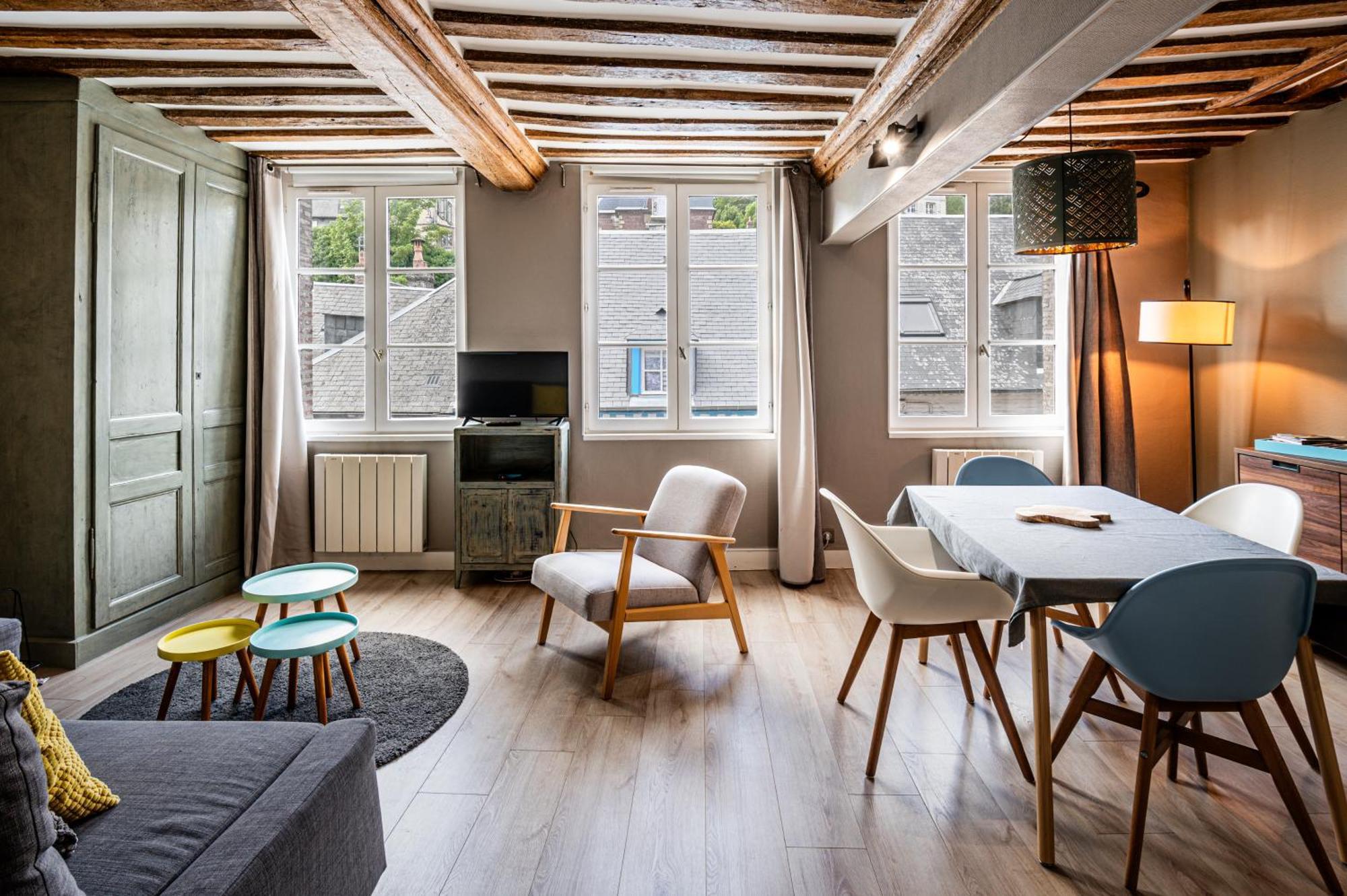شقة Cosy Loft - Plein Centre D'أونفلور المظهر الخارجي الصورة