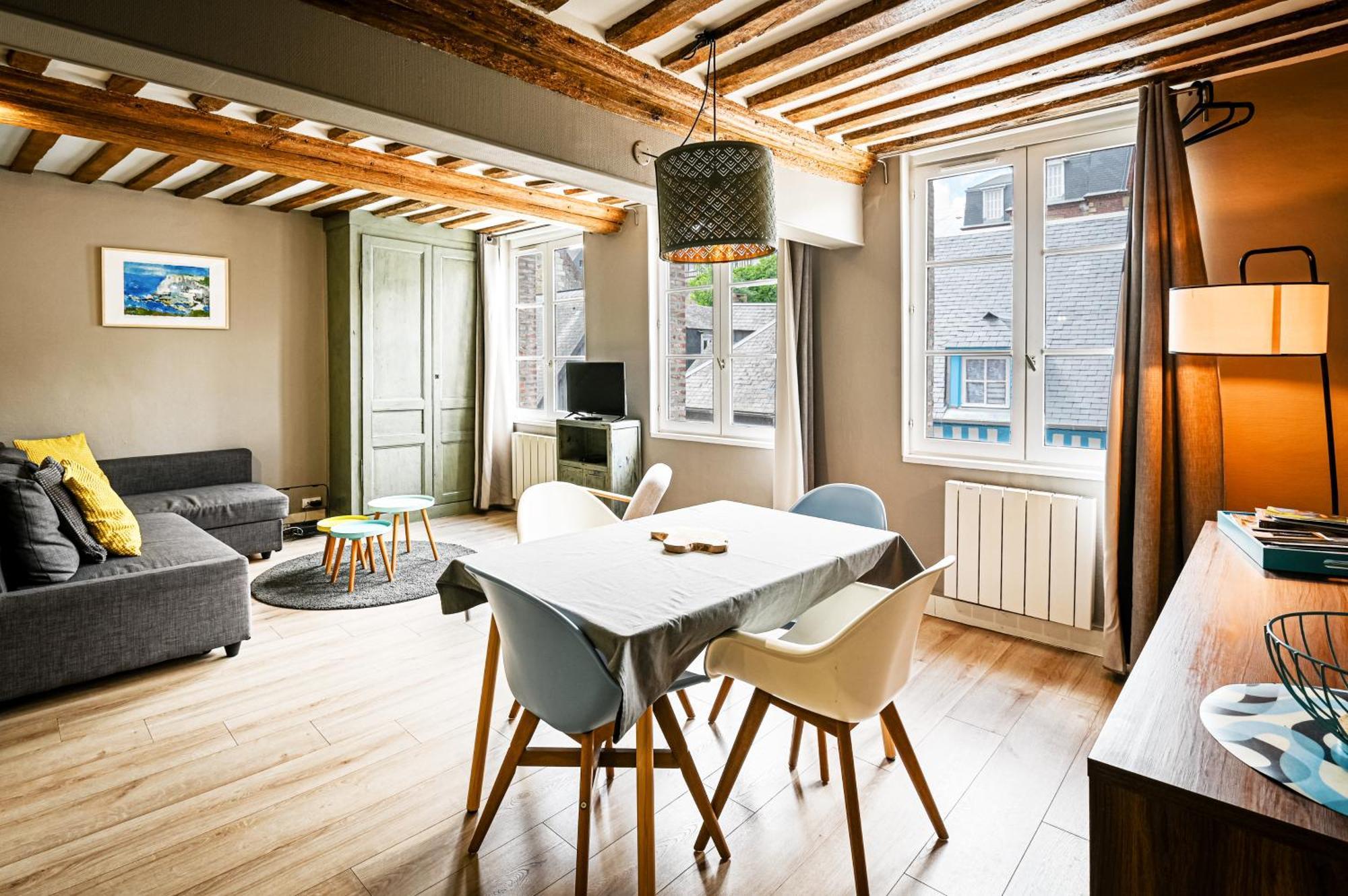 شقة Cosy Loft - Plein Centre D'أونفلور المظهر الخارجي الصورة